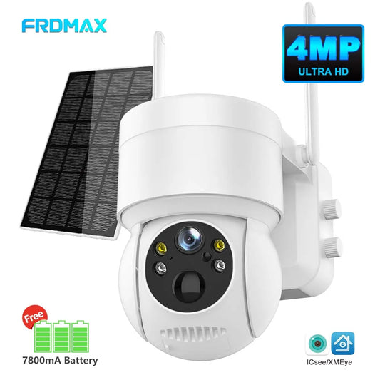 4MP Solar Camera Wifi Outdoor Wireless Home Security Camera with Solar Panel Human Detection PTZ CCTV Surveillance Camera Icsee
