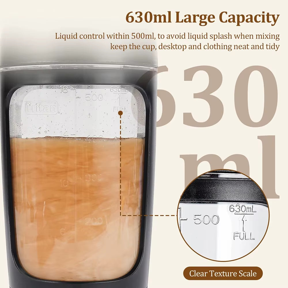 650Ml Electric Shaker Bottle Portable Whey Protein Shaker Automatic Stirring Blender Multipurpose Juice Mixer Cups Fitness Work