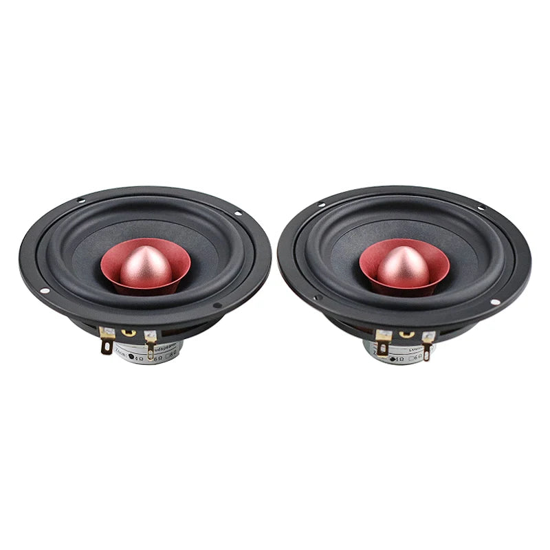 GHXAMP 4 Inch HIFI Full Range Speaker Unit DIY 4ohm 25W Neodymium iron Boron Cotton hemp Fiber Vocal instruments 116MM 2pcs