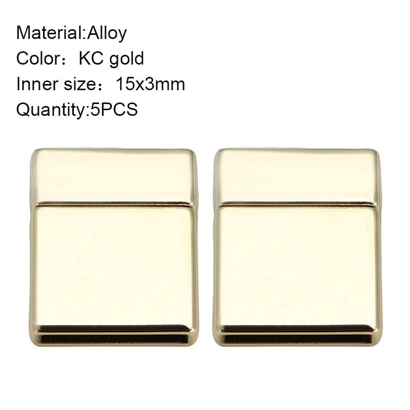 Louleur Magnetic Clasps Bracelets Connector End Clasp Flat Leather Cord Lazy Shoelace Buckle Jewelry Findings Magnets Fasteners