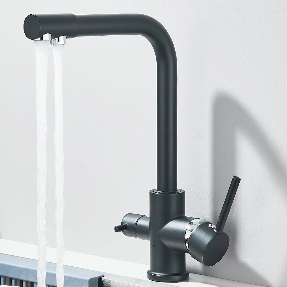 Filtered Kitchen Sink Faucets Drinking Water Filter Kitchen Faucet Sink Tap Hot Cold Water Tap For Kitchen