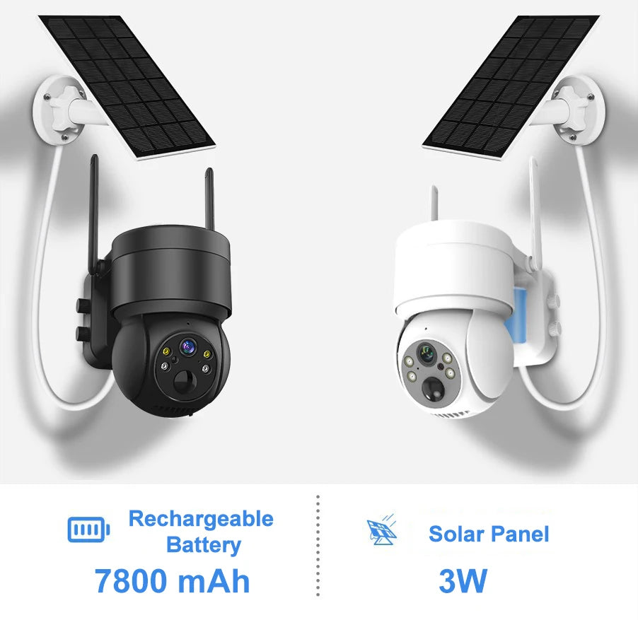 4MP Solar Camera Wifi Outdoor Wireless Home Security Camera with Solar Panel Human Detection PTZ CCTV Surveillance Camera Icsee