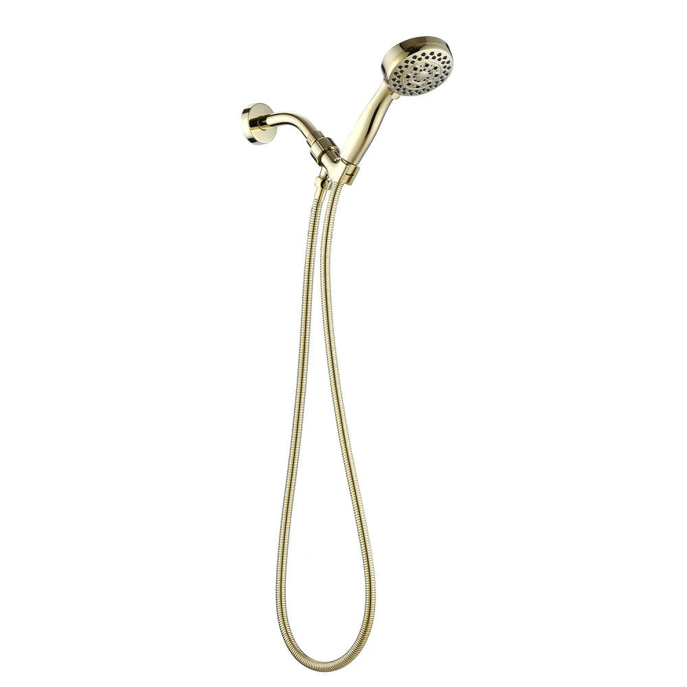 Handheld Shower Head with Hose High Pressure Shower Heads Gold