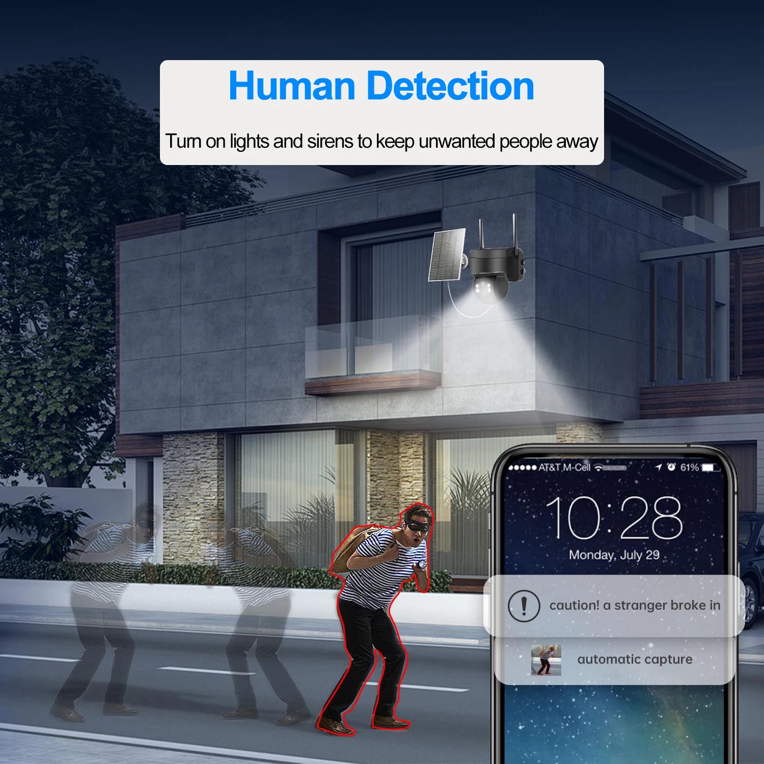 4MP Solar Camera Wifi Outdoor Wireless Home Security Camera with Solar Panel Human Detection PTZ CCTV Surveillance Camera Icsee