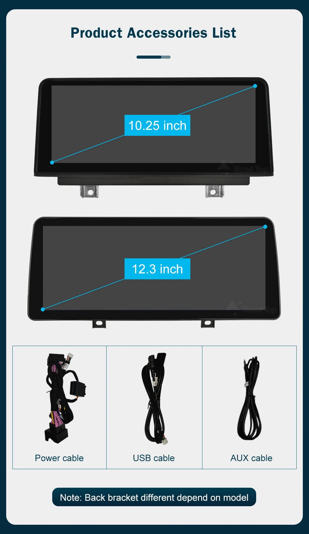 10.25'12.3' Wireless CarPlay Android Auto Multimedia Display Screen For BMW 1 2 3 4 Series F20 F21 F22 F30 F31 F32 F33
