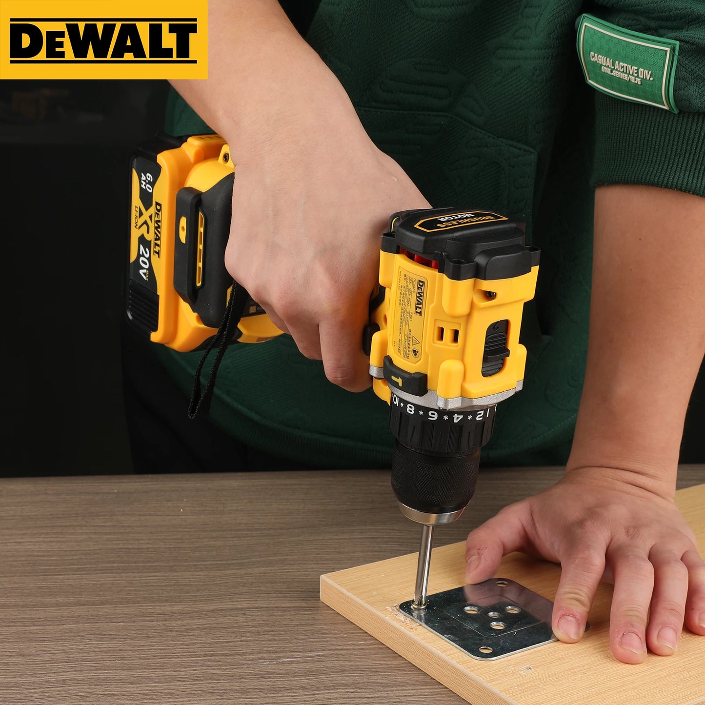DEWALT Lithium Battery 20V Rechargeable Brushless Compact Electric Screwdriver Hand Drill Impact Drill DCD805