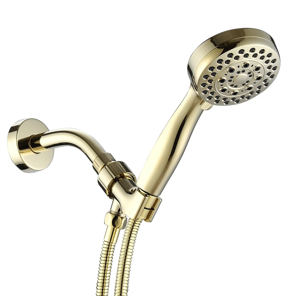 Handheld Shower Head with Hose High Pressure Shower Heads Gold