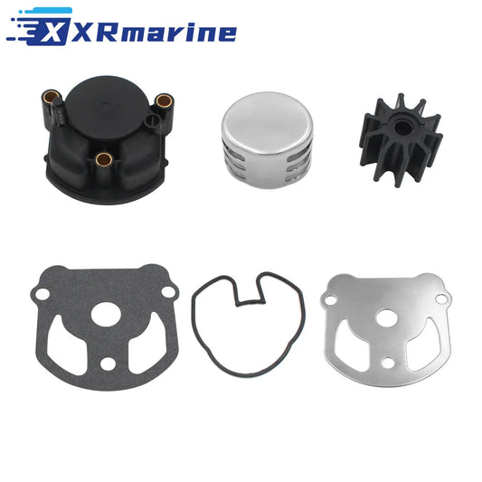 Water Pump Impeller Repair Service Kit with Housing for OMC 2.3 - 7.5 L Sterndrive V6 V8 0984461 765582