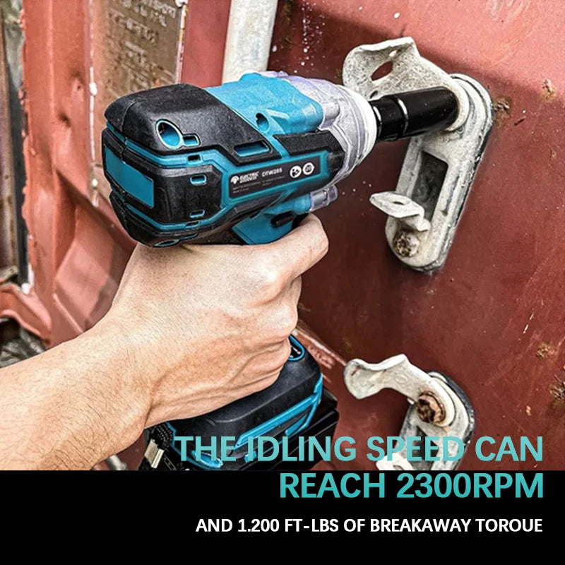 TW285 520N.m Brushless Electric Impact Wrench 1/2 Inch Cordless Wrench Car Repair Socket Power Tool for Makita 18V Battery Pin