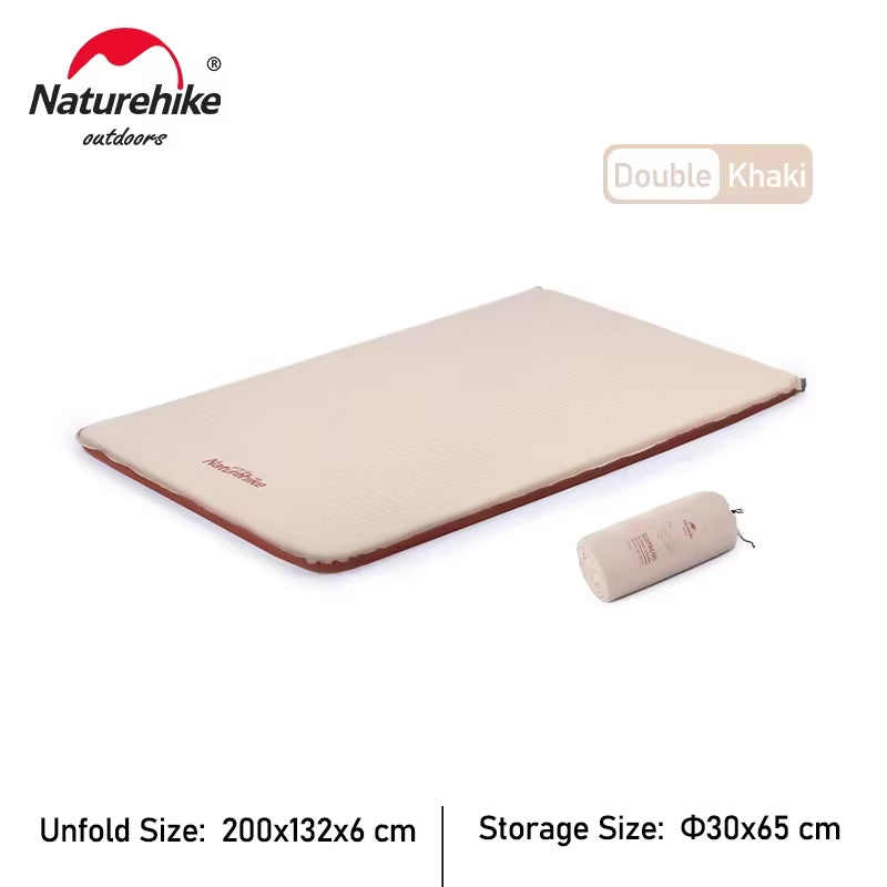 Air Mattress Self-Inflating Sponge Camping Mat Luxury Automatic Inflate Mats Inflatable Sleeping Cushion Pads