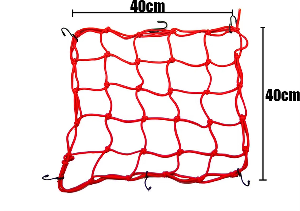 40X40Cm Universal Motorcycle Luggage Net Helmet Holder Mesh Storager Elastic Fuel Tank Net for Bike Cargo Organizer Nets